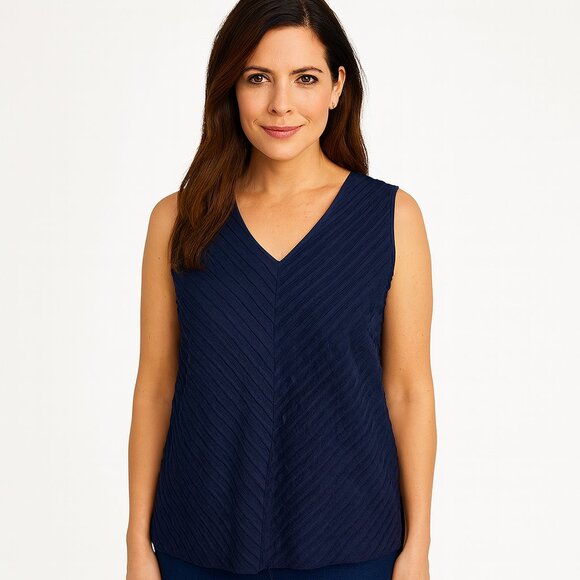 TanJay Tops - Tanjay black sleeveless V Neck top